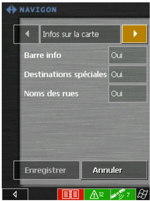 NAVIGON MOBILENAVIGATOR 4.0 - Afficher des informations supplémentaires sur la carte - 1