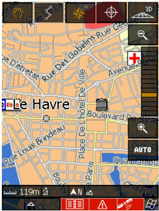 NAVIGON MOBILENAVIGATOR 4.0 - Sélectionner une destination sur la carte - 1