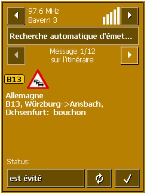 NAVIGON MOBILENAVIGATOR 4.0 - Utiliser la fonctionnalité TMC pour la navigation - 8