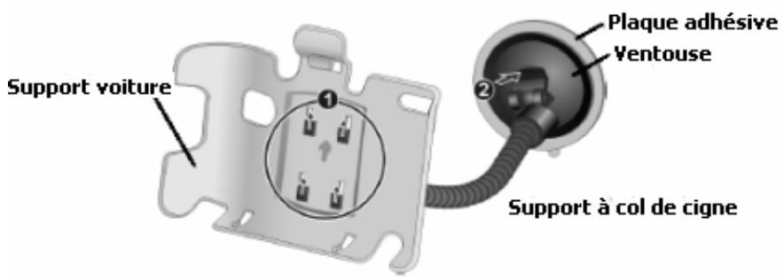 NAVIGON MOBILENAVIGATOR 5 - Montage du kit de navigation dans le véhicule - 1