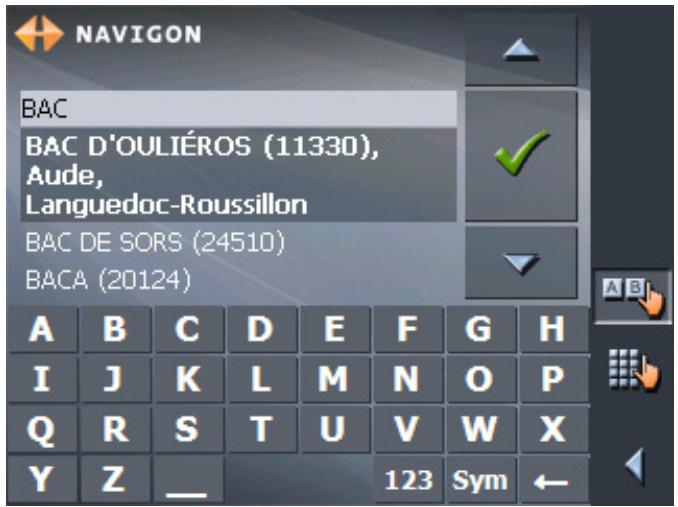 NAVIGON MOBILENAVIGATOR 5 - Clavier à caractères - 2
