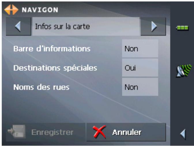 NAVIGON MOBILENAVIGATOR 5 - Afficher des informations supplémentaires sur la carte - 1