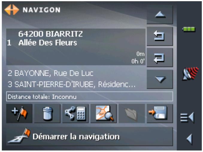 NAVIGON MOBILENAVIGATOR 5 - Indiquer des points d'étape - 5