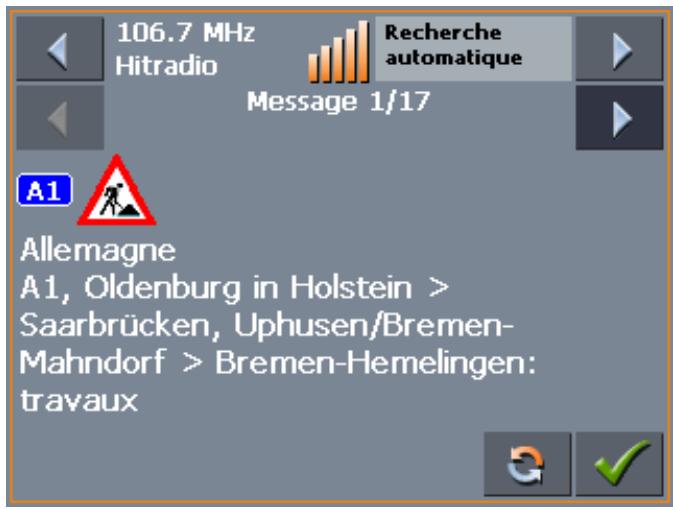 NAVIGON MOBILENAVIGATOR 5 - Utiliser la fonctionnalité TMC - 2