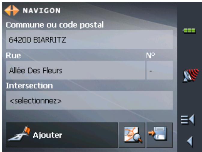 NAVIGON MOBILENAVIGATOR 5 - Indiquer des points d'étape - 3