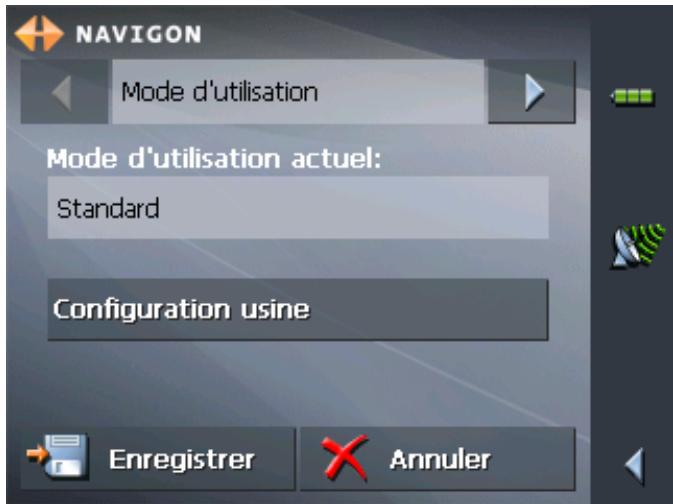 NAVIGON MOBILENAVIGATOR 5 - Changer de mode d'utilisation - 4