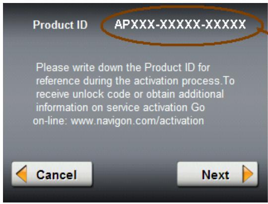 NAVIGON 2120 - Activating an Optional Accessory Service - 2