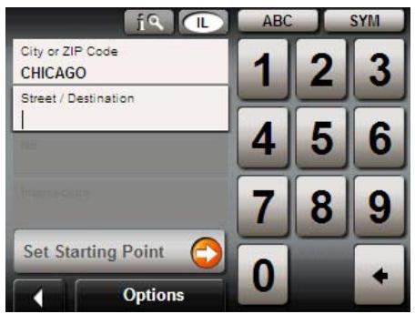 NAVIGON 2120 - Numeric keyboard - 1