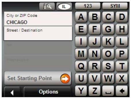NAVIGON 2120 - Alphabetic keyboard - 1