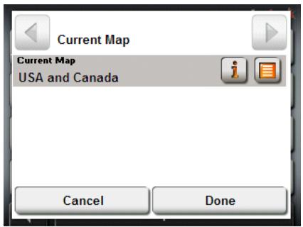 NAVIGON 2120 - View information on the current map - 1