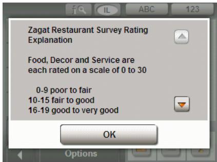 NAVIGON 2120 - View Zagat POI Information - 3