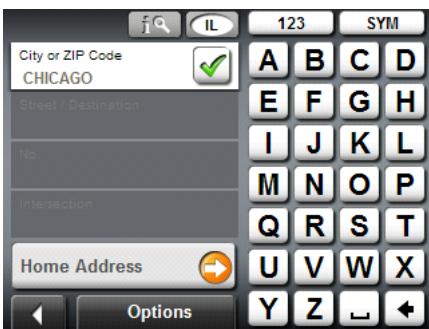 NAVIGON 2120 - Saving your home address as a destination - 2