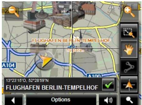 NAVIGON 2200 - Map in Destination search mode - 1