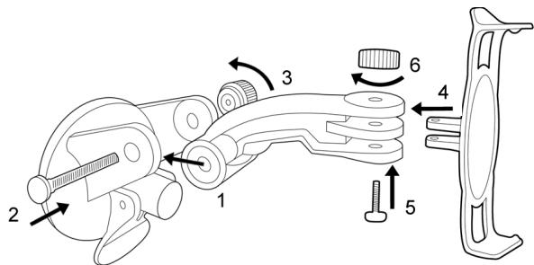 NAVIGON 2200 - Assembling the cradle - 1