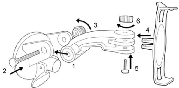 NAVIGON 2300 - Assembling the cradle - 1