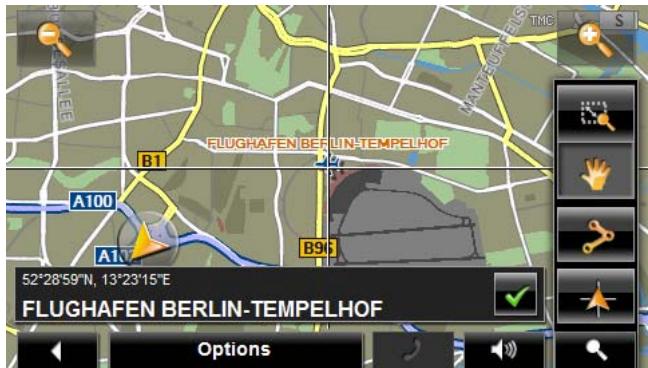 NAVIGON 4300 - Map in Destination search mode - 1