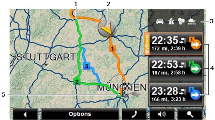 NAVIGON 4300 - Map in Preview mode - 1