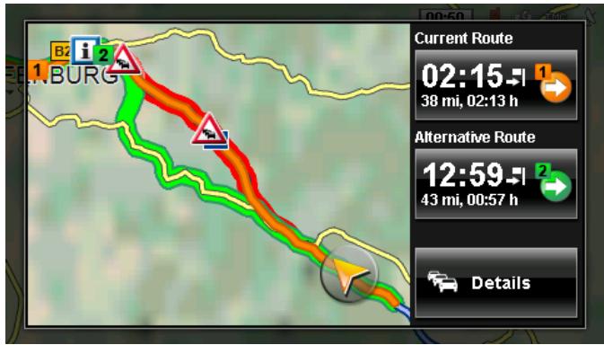 NAVIGON 4300 - Recalculate Route: On Request - 2
