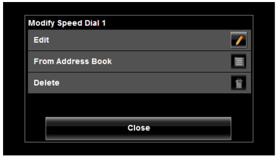 NAVIGON 8100T - Tap Settings > Speed Dial. - 2