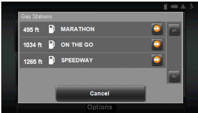 NAVIGON 8100T - Selecting a Direct Access POI - 4