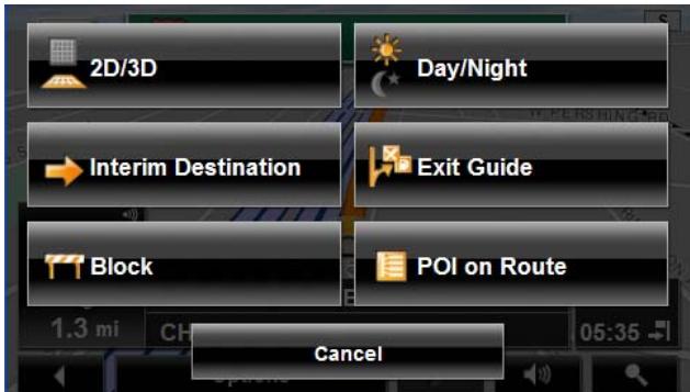 NAVIGON 8100T - Map functions in Navigation mode - 1