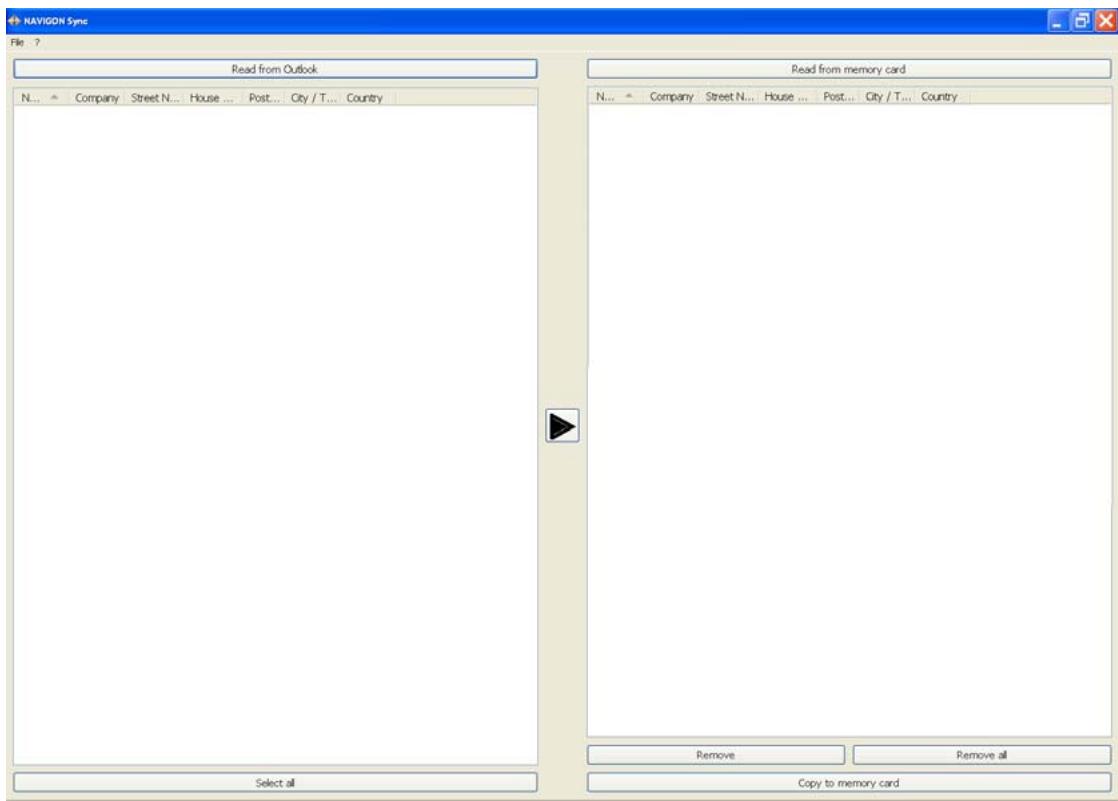 NAVIGON 8100T - Copy Outlook Contact Information to the NAVIGON 8100T - 1