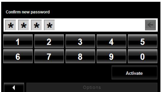 NAVIGON 8100T - Setting a password - 2