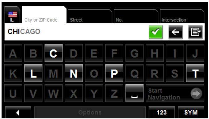 NAVIGON 8100T - Tap New Destination > Enter an Address. - 2