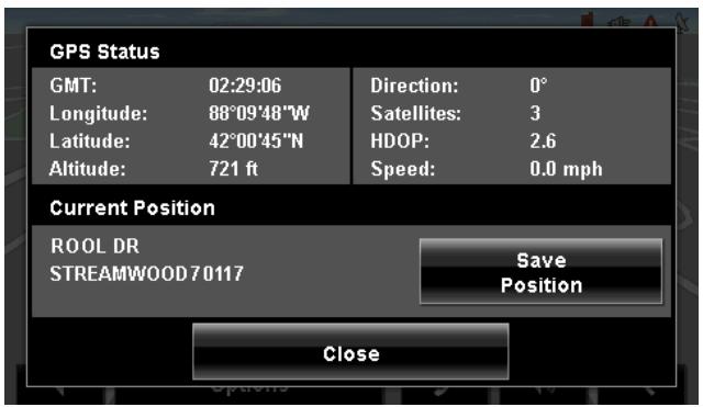 NAVIGON 8100T - Saving the current location using GPS - 1
