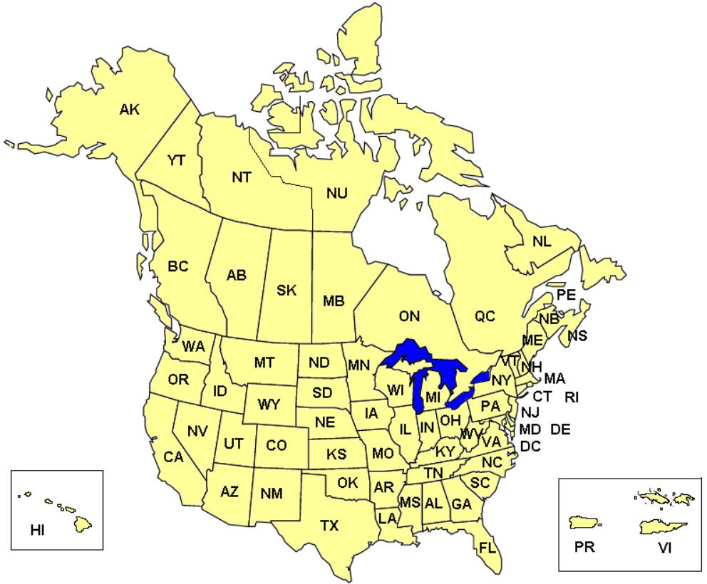 NAVIGON 8100T - North America Map - 1