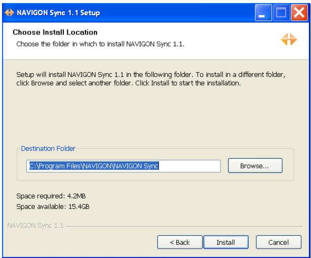 NAVIGON 8100T - Download and Install the NAVIGON Sync Software - 5