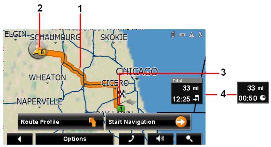 NAVIGON 8100T - Map Preview mode - 1
