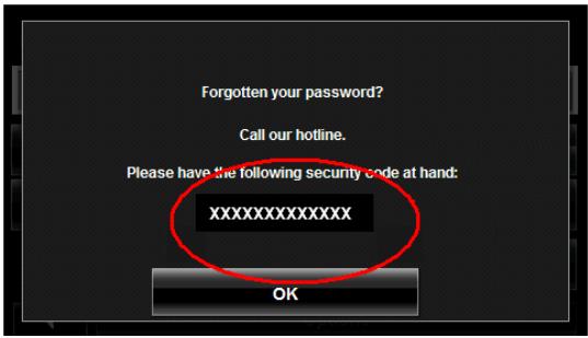 NAVIGON 8100T - Forgotten your password? - 1