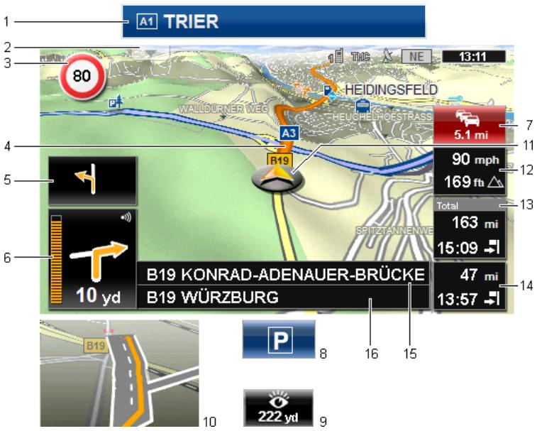 NAVIGON PLUS 70 - Navigation in Vehicle mode - 1