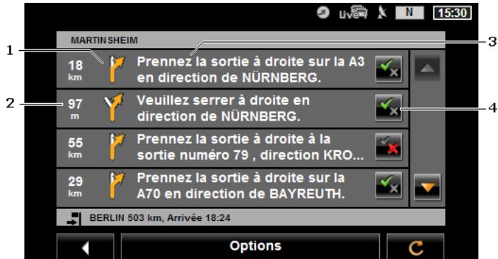 NAVIGON 70 - Description d'itinéraire - 1
