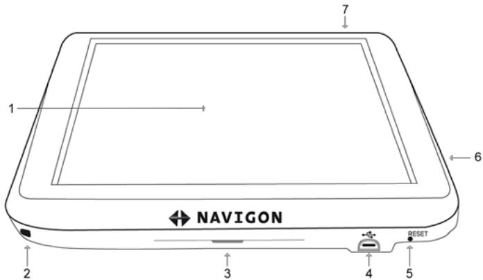 NAVIGON 1410 - Description of the NAVIGON 14xx | 24xx - 1