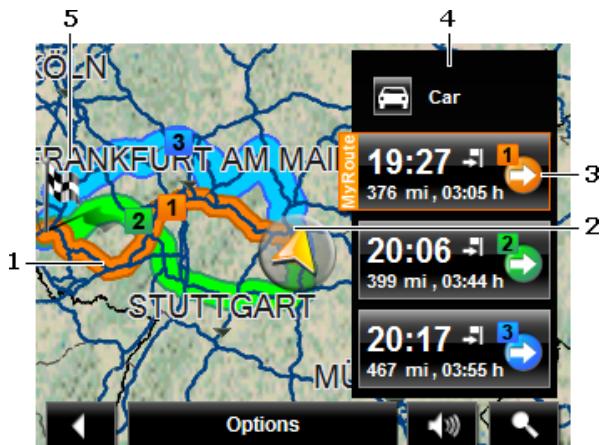 NAVIGON 1410 - Map in Preview mode - 1