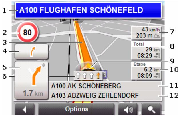 NAVIGON 2110 - Carte au mode navigation - 1