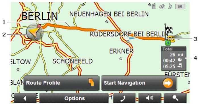 NAVIGON 7110 - Map in Preview mode - 1