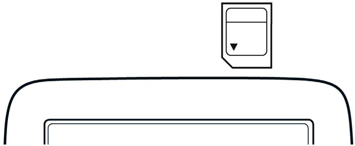 NAVIGON 7110 - Inserting a memory card - 1