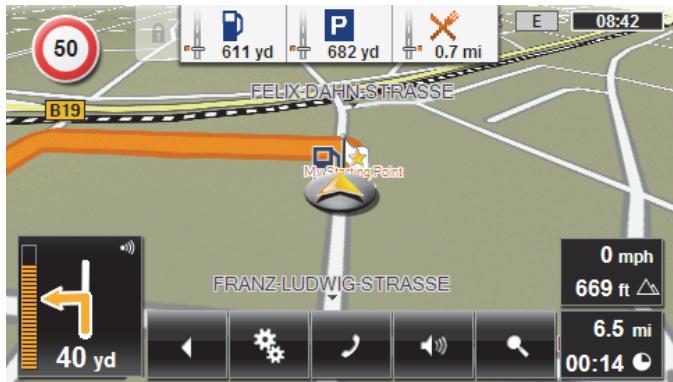 NAVIGON 40 EASY - Dynamic button bar (1-Click-Menu) - 3