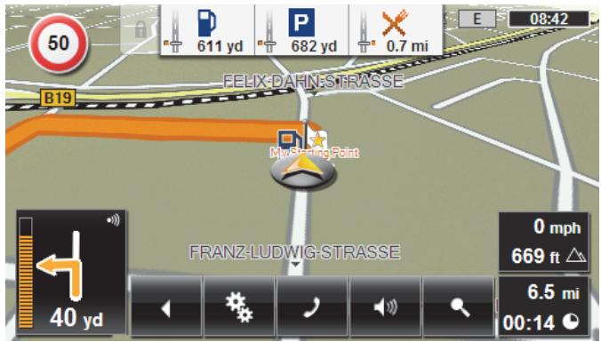 NAVIGON 40 ESSENTIAL - Dynamic button bar (1-Click-Menu) - 3