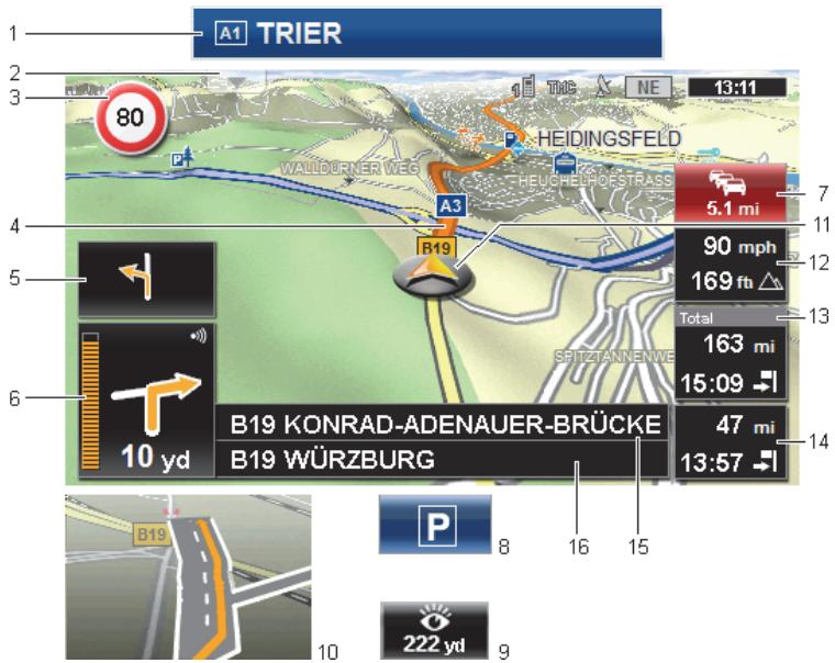 NAVIGON 40 PLUS - Navigation in Vehicle mode - 1