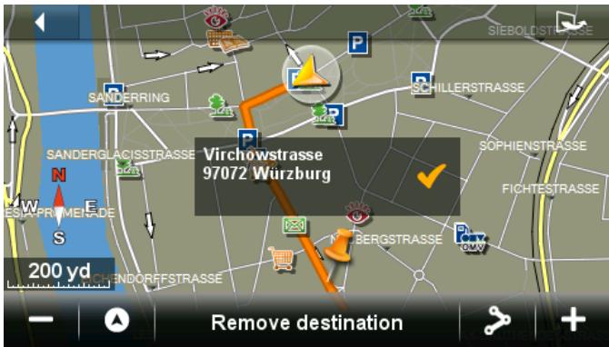 NAVIGON 42 PREMIUM - Map in Destination search mode - 2