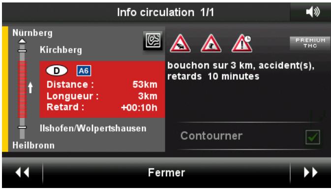 NAVIGON 92 PLUS - Afficher en détail un message individuel - 1