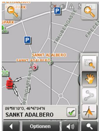 NAVIGON MN7 PDA - Map in Destination search mode - 1