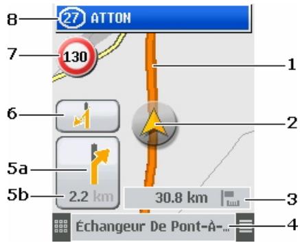 NAVIGON MOBILENAVIGATOR 6 - Informations pendant la navigation - 1