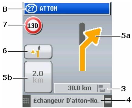 NAVIGON MOBILENAVIGATOR 6 - Visualisation Vue schématique - 1