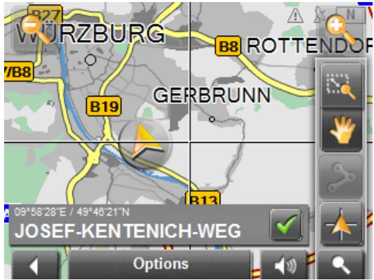 NAVIGON SUNGOO - Map in Destination search mode - 1