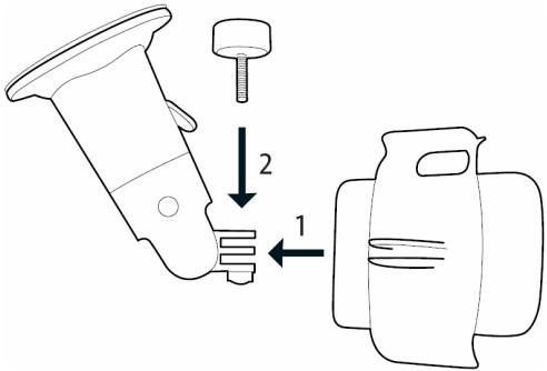 NAVIGON SUNGOO MOBILE NAVIGATION 43.01 - Assembling the cradle - 1